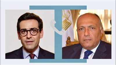 وزير الخارجية يبحث مع نظيره الفرنسي مخاطر التصعيد الإسرائيلي