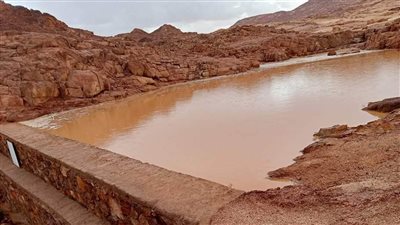 تطهير مجاري صور.. السيول وتوسعة البحيرات الصناعية بجنوب سيناء