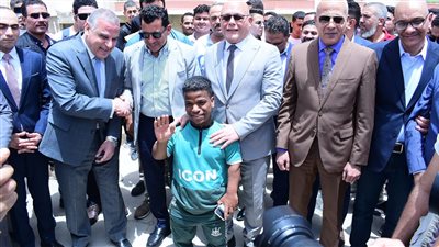 وزير الشباب والرياضية ورئيس جامعة سوهاج يشاركان في الماراثون الرياضي للطلاب