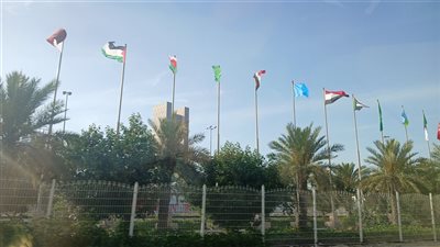 شاهد .. اعلام الدول العربية تزين شوارع البحرين قبيل انعقاد قمة البحرين