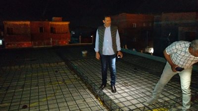 إزالة التعديات بالبناء المخالف بقرى طامية في الفيوم ليلا