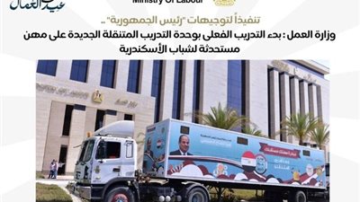 وزارة العمل: تنفيذ دورات تدريبية مجانية جديدة بالإسكندرية