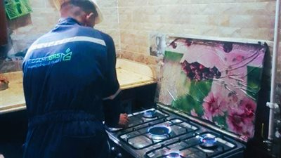 تشغيل خدمة الغاز الطبيعي بقرية بلاد المال شمال قنا 