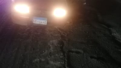 سقوط سيارات في الأعمال الخرسانية بشارع النحاس بطنطا 