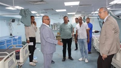 توسعة طوارئ الباطنة بقسم الإستقبال بمستشفيات جامعة بني سويف