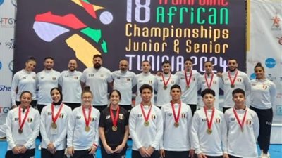 منتخب مصر يُتوج بلقب بطولة أفريقيا لجمباز الترامبولين بتونس