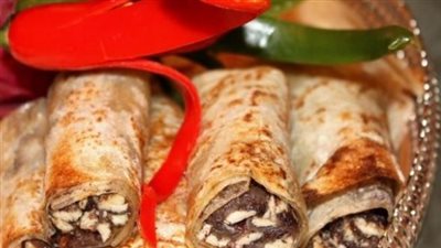 رولات المسخن بالتورتيلا بخطوات سهلة وبسيطة 