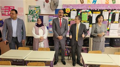 وكيل وزارة التعليم بالمنوفية يستقبل السفير الياباني  