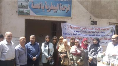 جامعة بنها تنظم قافلة بيطرية بقرية الحصة بطوخ