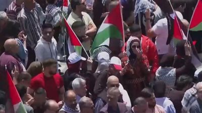 فلسطينيون في رام الله يحيون الذكرى الـ 76 للنكبة