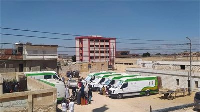 الكشف على 1346 مريض بقري غرب الإسكندرية 