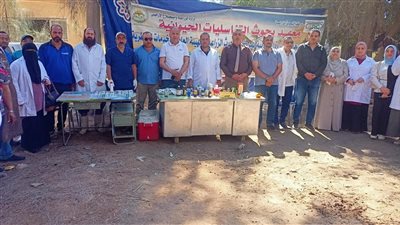 علاج أكثر من ٤٣٠٠ رأس ماشية مجانًا لدى صغار المربين بكفر الشيخ