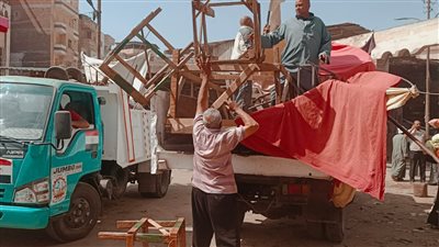 حملات مكبرة لإزالة الإشغالات وتحرير 90 محضر بالغربية