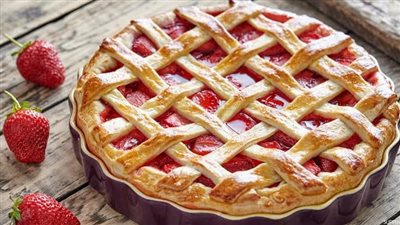 فطيرة الفراولة.. بديل صحي لأطفالك| تمد الجسم بالعناصر الغذائية