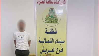 ضبط عنصر إجرامي في سيناء بحوزته مخدرات بمليوني جنيه 