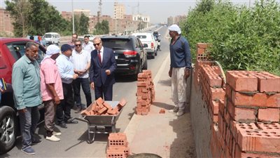 محافظ القليوبية يوجه بفحص مخالفات البناء والتعديات على طريق الرملة ببنها