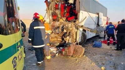 ننشر أسماء المصابين في حادث تصادم أتوبيس بطريق بهتيم     