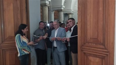 افتتاح معرض مسابقة الشباب للفنون البصرية بالإسكندرية 