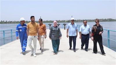 رئيس مياه أسيوط يتفقد مرشحة النزلة لدراسة عمل منظومة مراقبة منسوب النيل