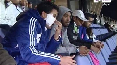 شيكابالا والونش يؤازران لاعبى الزمالك من المدرجات 