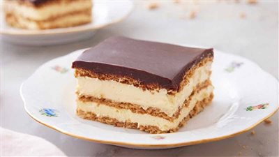 طريقة عمل حلوى الموكا بالبسكويت