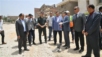 اللواء هشام آمنة والدكتور طارق رحمي يتفقدان محور ترعة النعناعية وتطوير الكورنيش بكفر الزيات  