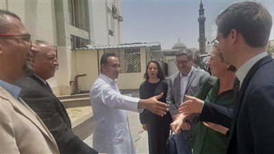 وفد الماني يزور مستشفي العريش العام بشمال سيناء 