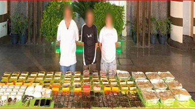 ضبط 3 عناصر إجرامية شديدة الخطورة بحوزتهم مخدرات بـ5 ملايين جنيه