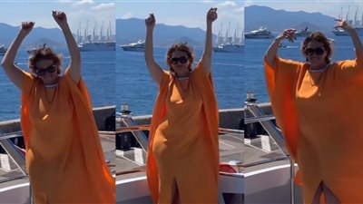 يسرا تشعل الأجواء بوصلة رقص علي هامش مهرجان كان (فيديو)