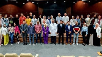 طلاب جامعة فاروس بالإسكندرية في زيارة لمنشآت الهيئة العامة للرعاية الصحية بالإسماعيلية