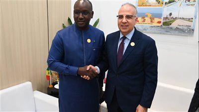 وزير الري يبحث مع نظيره السنغالي تعزيز التعاون بين البلدين