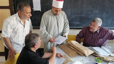 إنتظام أعمال كنترولي الشهادتين الإعدادية والإبتدائية بأزهر الشرقية 