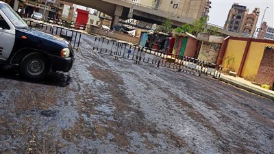 أعمال رصف وتطوير الطرق والشوارع في المحلة الكبرى