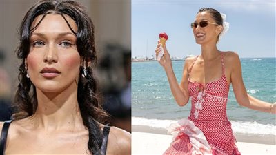 بيلا حديد.. باللون الأسود بعد فستان الكوفية الفلسطينية