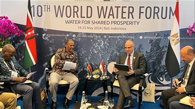 وزير الري يلتقى نظيره الكينى للتباحث حول سُبل تعزيز التعاون بين الجانبين 