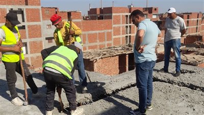 إزالة 8 حالات تعد ومخالفات بناء بالغربية 