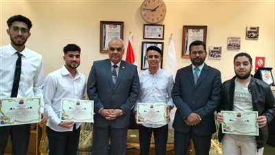 طلاب معهد الصناعات المتطورة بالإنتاج الحربي يحصلون على مراكز متقدمة