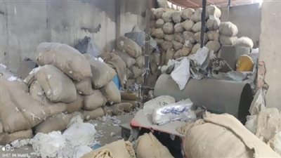 ضبط 14 طن قطن مجهول المصدر في محلجين بالقليوبية 