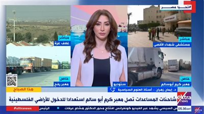 أستاذ علوم سياسية: مصر فرضت رؤيتها في إدخال الشاحنات اليوم لغزة 