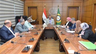 محافظ الدقهلية يناقش إجراءات تغطية المروى المجاوره لمساكن سندوب