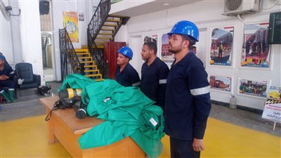 استمرار فعاليات مسابقة تنمية مهارات السلامة للتعامل مع تسرب الكلور بمياه سوهاج 