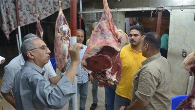 تحرير 48 محضر وضبط 19 كيلو لحوم ودجاج وكبدة فاسدة بالغربية