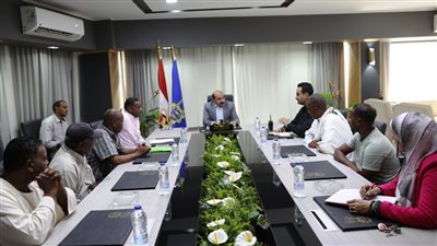 محافظ أسوان يلتقي مع ممثلى أهالى قرية غرب سهيل