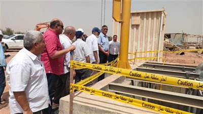 رئيس جهاز ٦ أكتوبر يتابع سير العمل بمحطة مياه الشرب وتوسعاتها