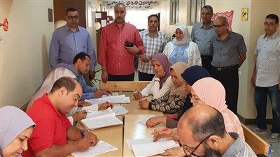 استمرار أعمال تصحيح أوراق الشهادة الإعدادية بالمنوفية