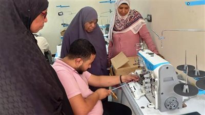  إفتتاح مشغل تدريب أعمال الخياطة بقرية البحيرة بإدفو