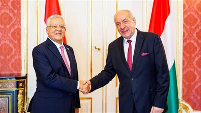  الدكتور حنفي جبالي يلتقي رئيس جمهورية المجر