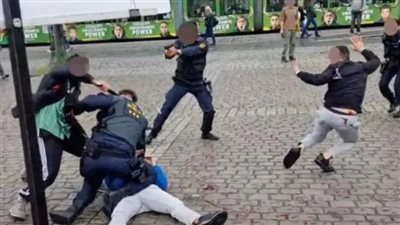 حادث طعن في ألمانيا والشرطة تطلق النار على منفذه.. فيديو