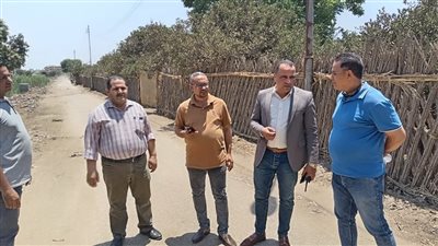 جولات تفقدية لرئيس مدينة كفر شكر بعددا من القري