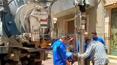 الشرقية: تطهير خطوط وشبكات الصرف الصحي بمنيا القمح تزامنًا مع قرب حلول عيد الأضحي